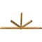 Ekena Millwork Kennewick Rough Sawn Timber Gable Bracket, Western Red Cedar, 108"W x 54"H x 4"D x 4"F, 12/12 Pitch GBW108X54X0404KEN00RWR - alternate 5